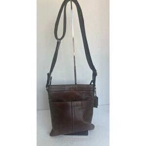 Coach Dark Brown Leather Crossbody Bag
